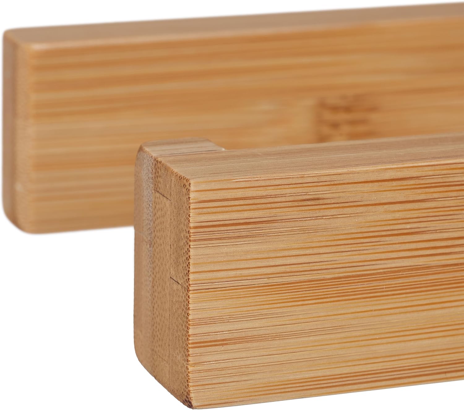 Relaxdays Επιτοίχια Αυτοκόλλητη Βάση Ρολού Τουαλέτας από Μπαμπού - Natural - 4052025485306