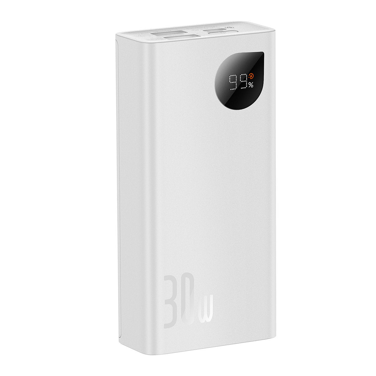 Baseus Adaman2 Digital Display 30W Power Bank 10000mAh με 2 Θύρες USB και 1 Θύρα Type-C - White - PPAD080002