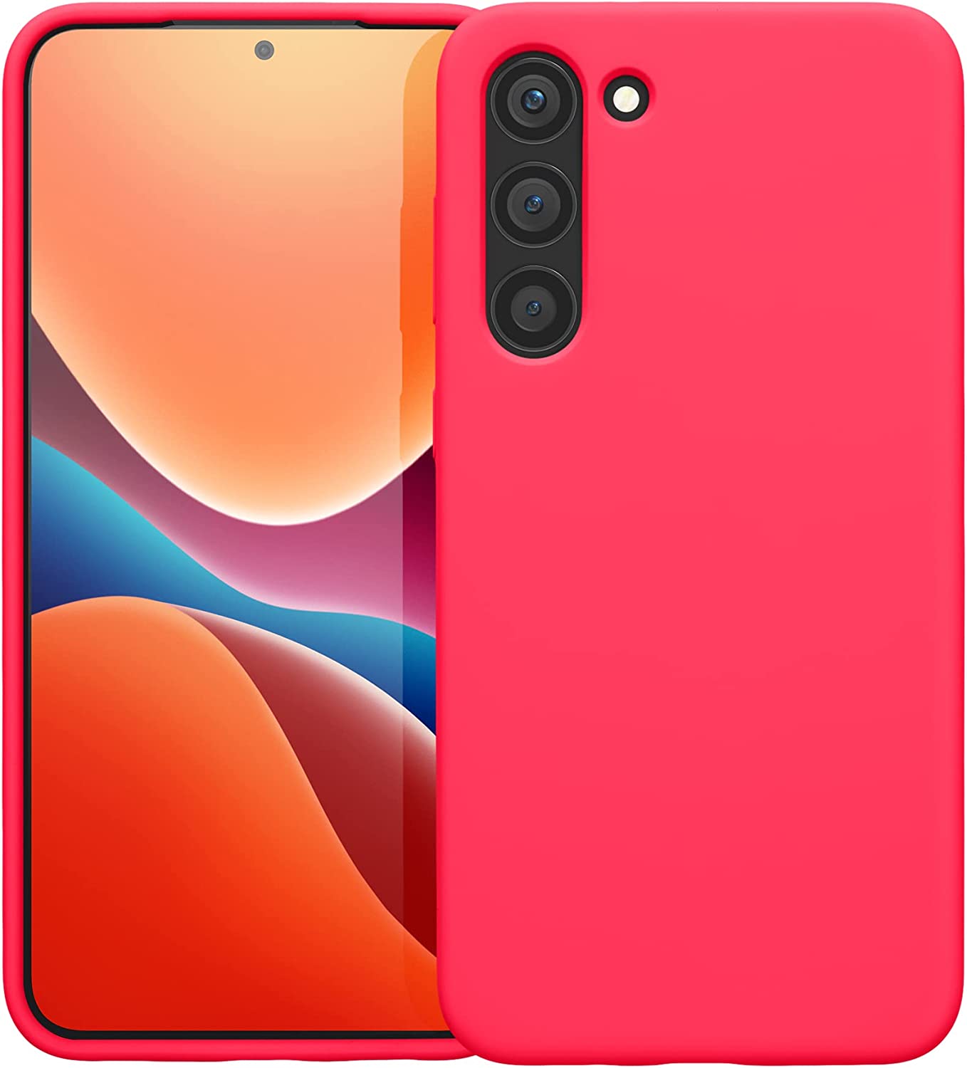 KW Samsung Galaxy S23 Plus Θήκη Σιλικόνης Rubberized TPU - Neon Pink - 60274.77