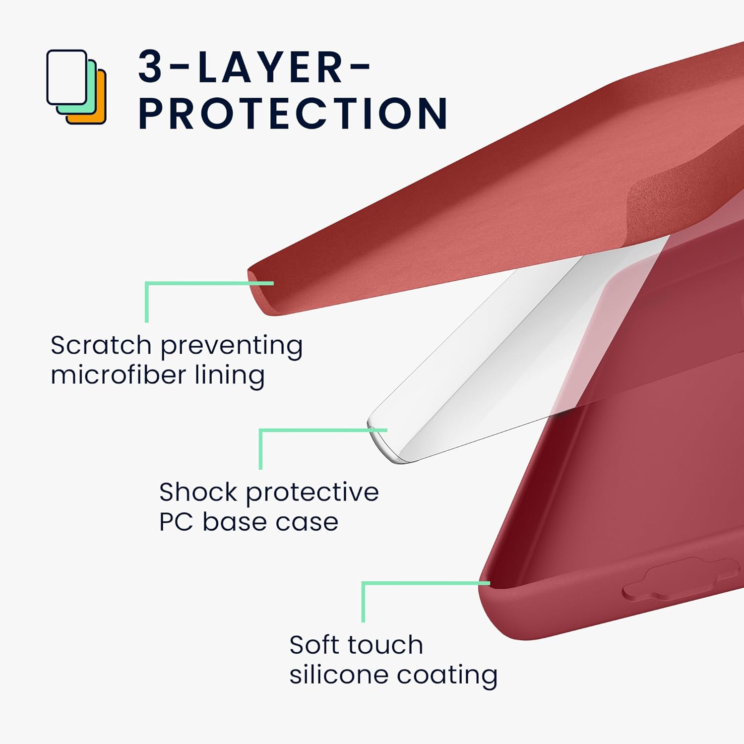 KW Samsung Galaxy A55 5G Θήκη Σιλικόνης Rubberized TPU - Dark Rose