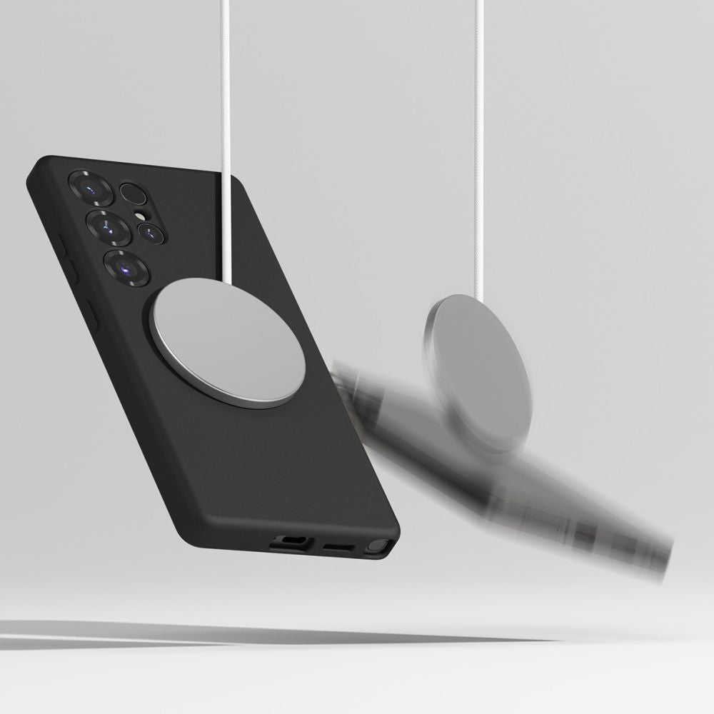 Ringke Samsung Galaxy S25 Ultra Silicone Magnetic MagSafe Case Θήκη Σιλικόνης με MagSafe - Black