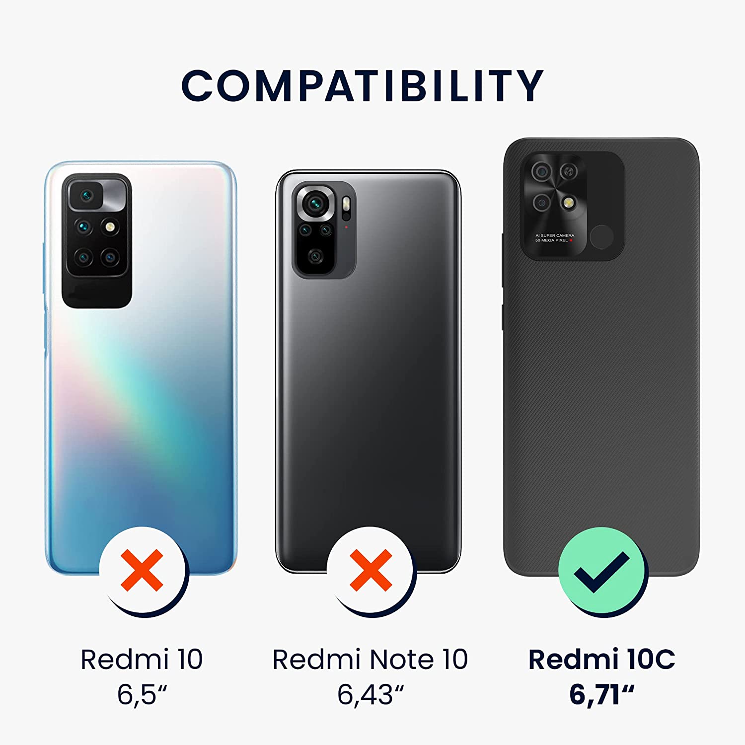 KW Xiaomi Redmi 10C Θήκη Σιλικόνης Rubberized TPU - Matte Petrol - 59229.57