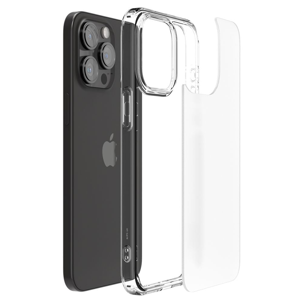 Spigen iPhone 15 Pro Ultra Hybrid Σκληρή Θήκη με Πλαίσιο Σιλικόνης - Frost Clear