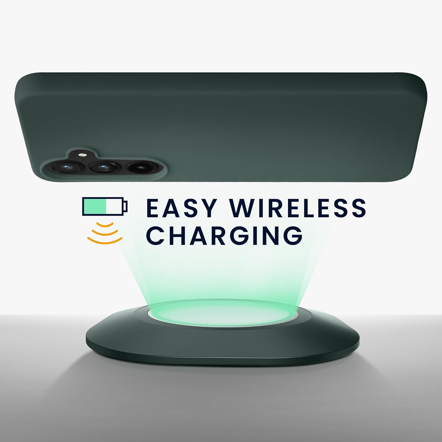 KW Samsung Galaxy A55 5G Λεπτή Θήκη Σιλικόνης TPU - Moss Green