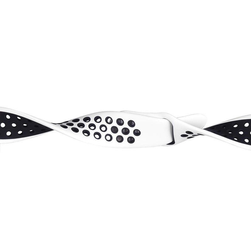 Crong Λουράκι Apple Watch 4/5/6/7/8/9/10/11 - SE (1/2/3) - Ultra (1/2/3) - 42/44/45/49mm Duo Sport - White / Black
