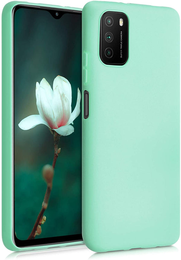 KW Xiaomi Poco M3 Θήκη Σιλικόνης TPU - Mint Matte - 53971.50