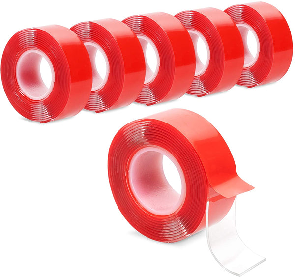 Navaris 6x Rolls of Double - Sided Tape 6 Επαναχρησιμοποιούμενες Κολλητικές Ταινίες Διπλής Όψεως - Διάφανες - 52340.01