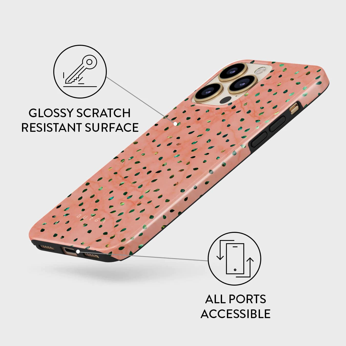 Burga iPhone 13 Pro Fashion Tough Σκληρή Θήκη - Watermelon Shake