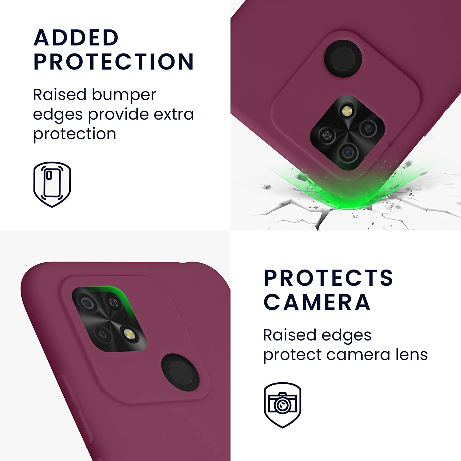 KW Xiaomi Xiaomi Redmi 10C Θήκη Σιλικόνης TPU - Bordeaux Purple - 59231.187