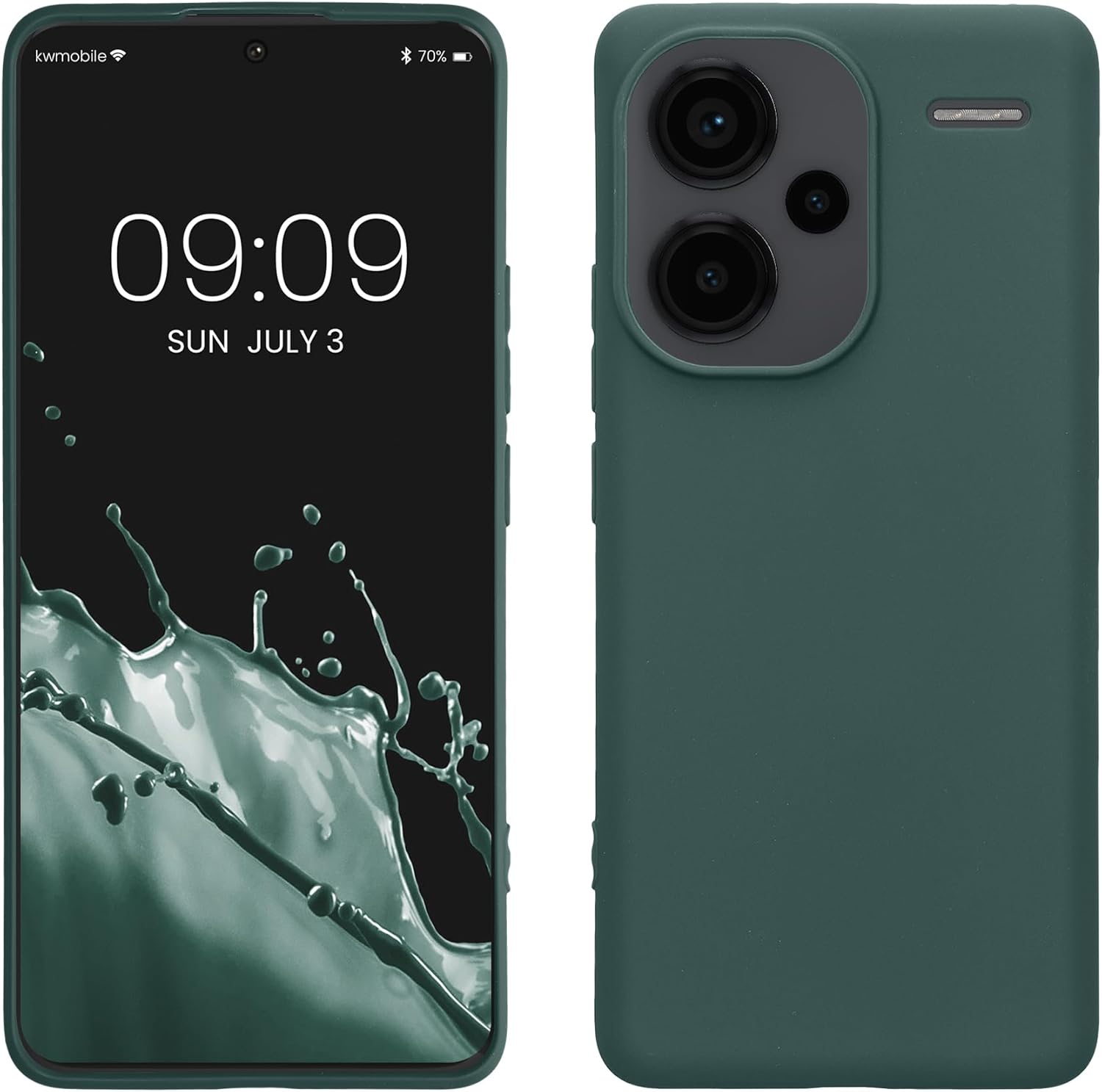 KW Xiaomi Redmi Note 13 Pro+ 5G Λεπτή Θήκη Σιλικόνης TPU - Teal