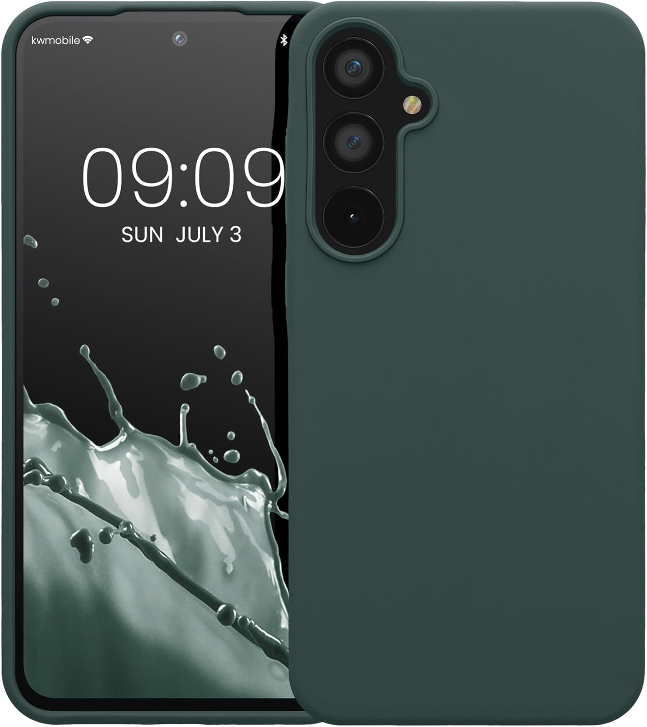 KW Samsung Galaxy A55 5G Θήκη Σιλικόνης Rubberized TPU - Blue Green