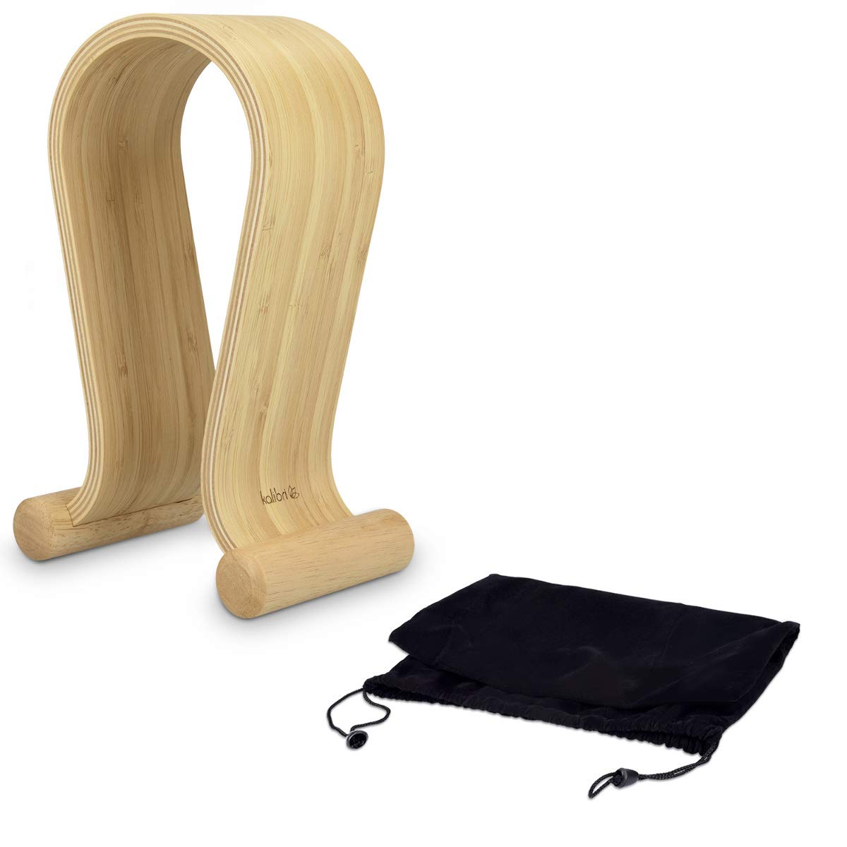 Kalibri Βάση Ακουστικών από Ξύλο Μπαμπού - Light Brown - 39069.24