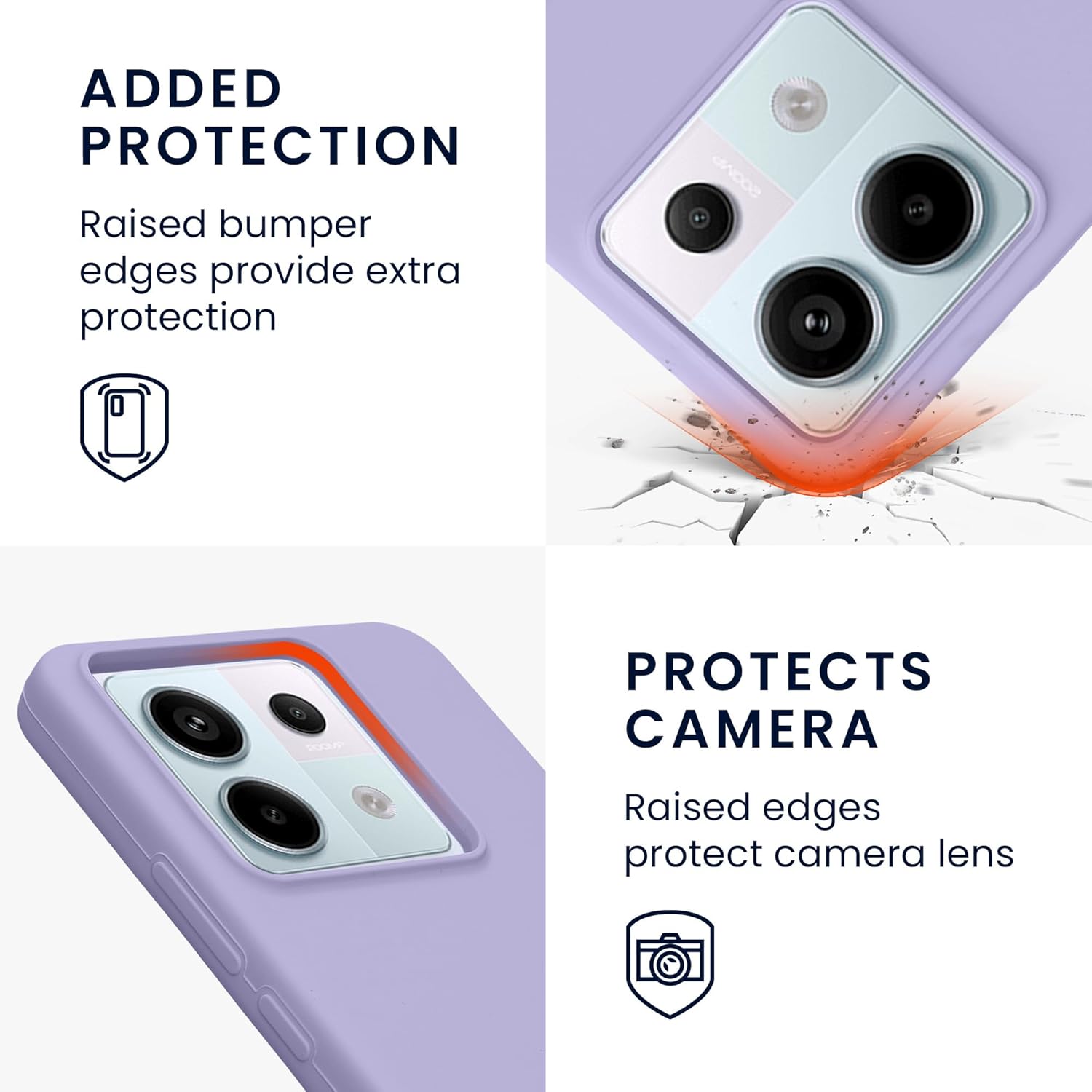 KW Xiaomi Redmi Note 13 Pro 5G / Poco X6 5G Θήκη Σιλικόνης Rubberized TPU - Lavender
