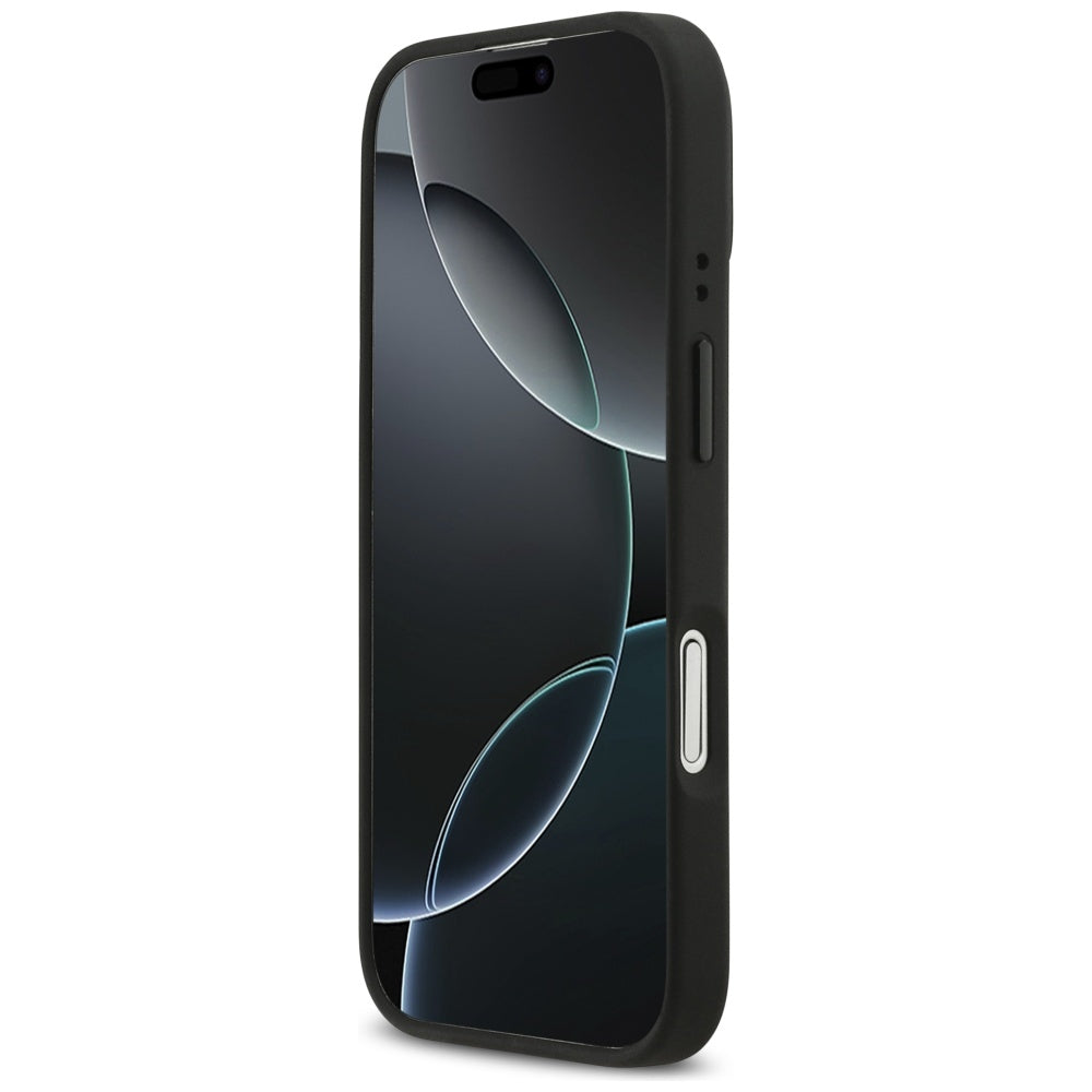 Red Bull iPhone 17 - Meshed Red Ring and Metal Buttons MagSafe - Σκληρή Θήκη με Επένδυση Οικολογικού Δέρματος - Navy - RBHMP17S24PUILVR