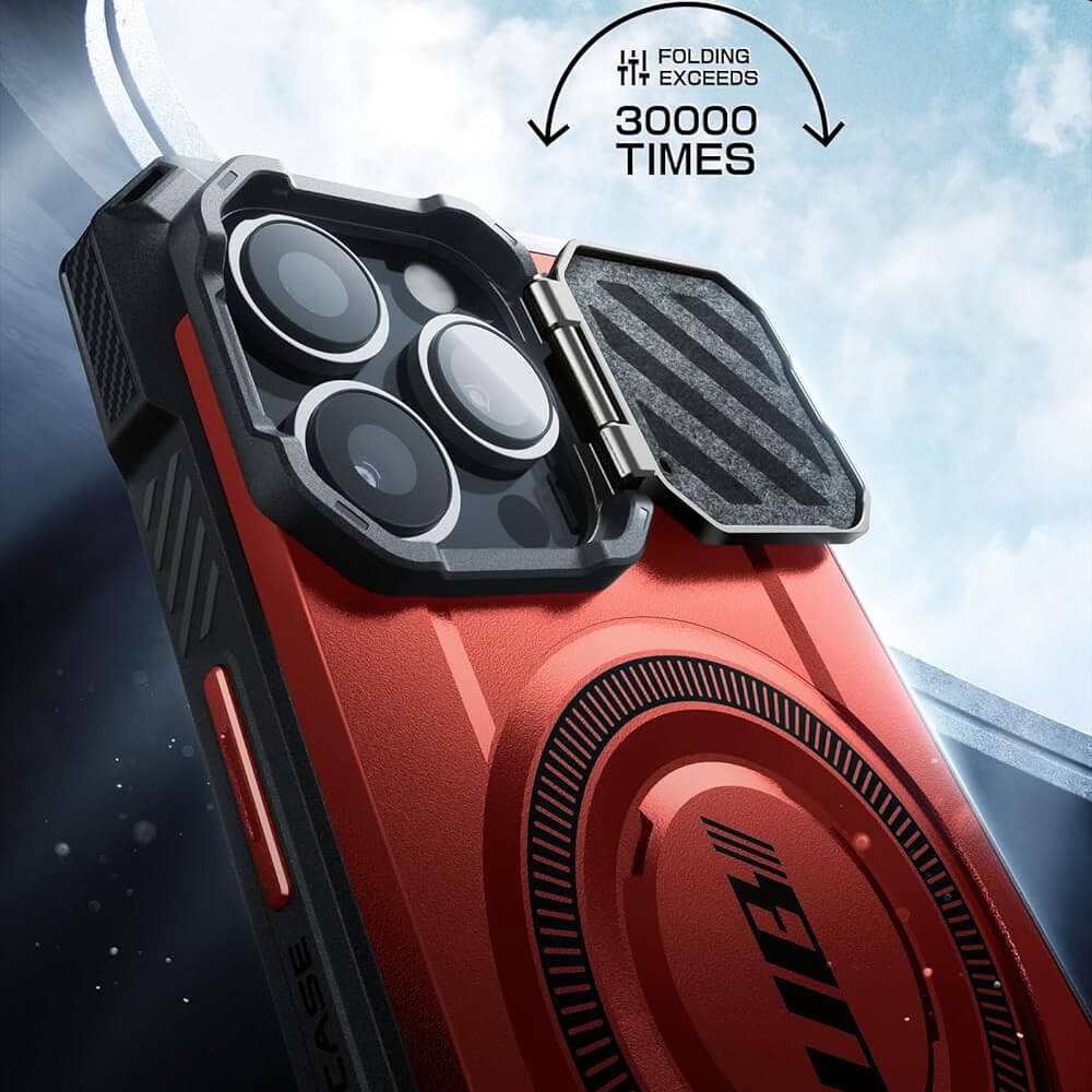 Supcase iPhone 15 Pro Max - Unicorn Beetle XT MagSafe - Σκληρή Θήκη με Προστασία Κάμερας / Stand - Ruddy