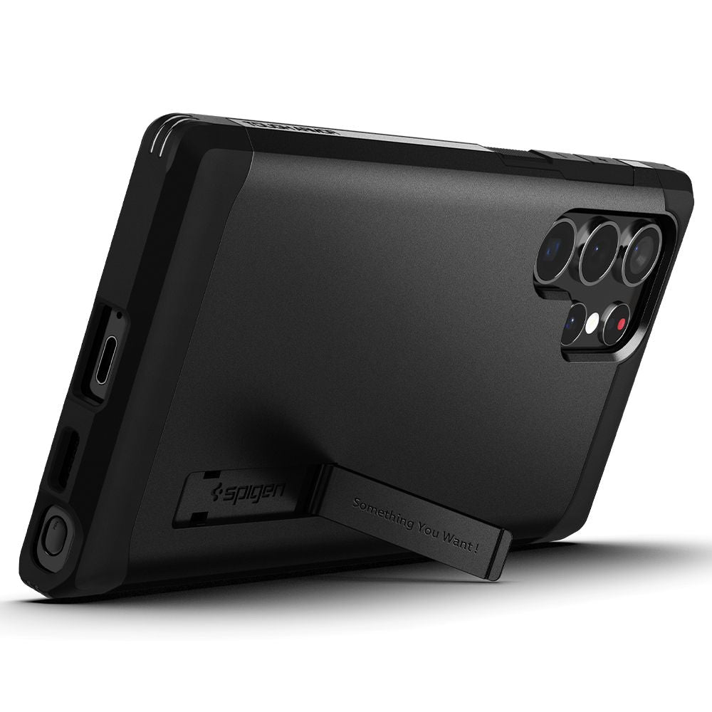 Spigen Samsung Galaxy S22 Ultra Tough Armor Σκληρή Θήκη - Black