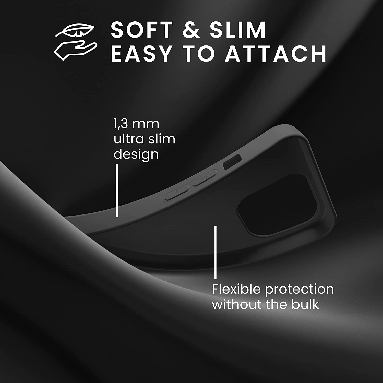 KW iPhone 14 Pro Λεπτή Θήκη Σιλικόνης TPU - Black Matte - 59077.47