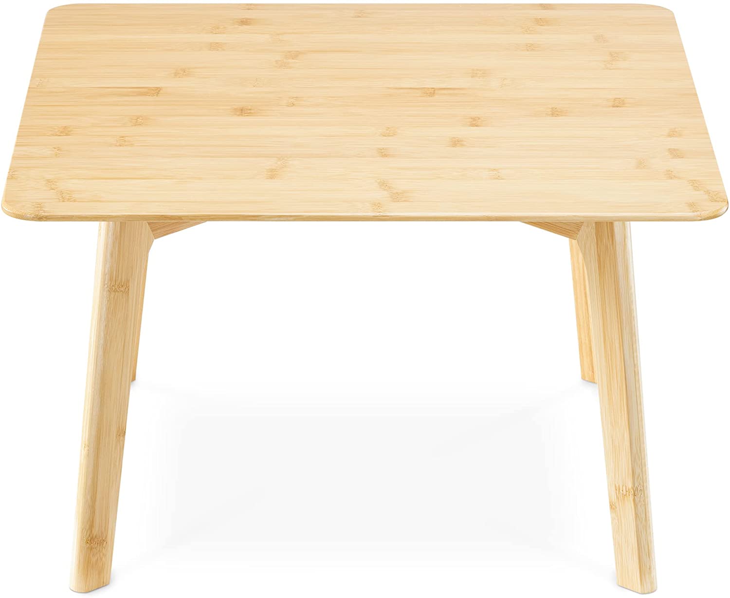 Navaris Βοηθητικό Τραπέζι από Μπαμπού - 51 x 51 x 31 cm - Brown - 55731.01