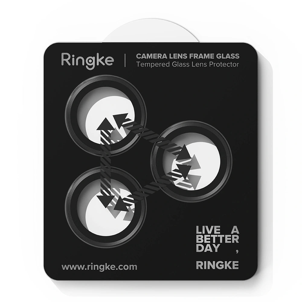 Ringke iPhone 17 Pro / iPhone 17 Pro Max Camera Frame - Αντιχαρακτικό Γυαλί για την Κάμερα - 2 Τεμάχια - Black