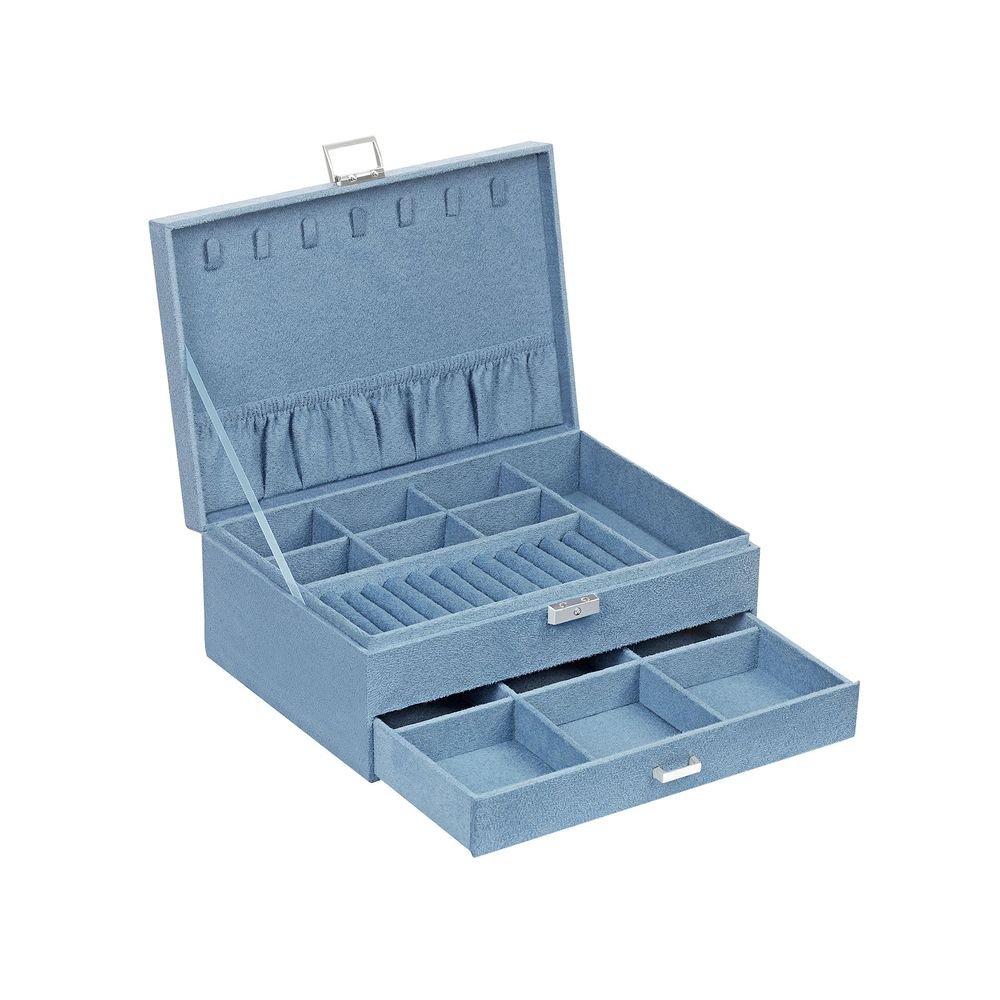 Songmics Κουτί Αποθήκευσης Κοσμημάτων - Light Blue - JBC156Q01