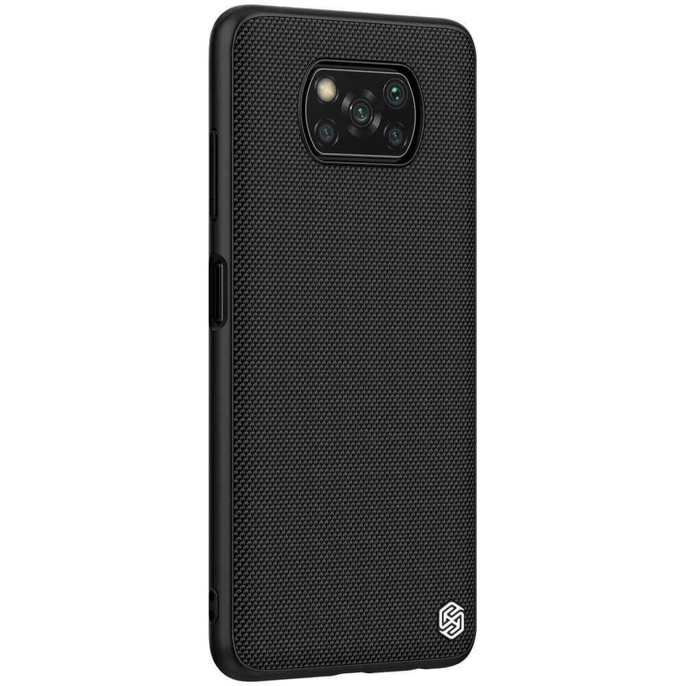 Nillkin Xiaomi Poco X3 NFC / X3 Pro Textured Case Σκληρή Θήκη με Πλαίσιο Σιλικόνης - Black