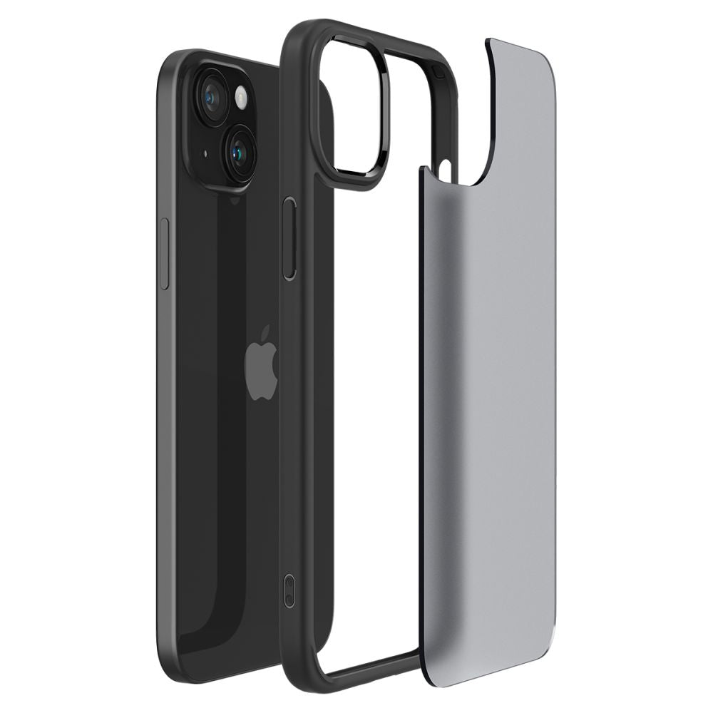Spigen iPhone 15 Ultra Hybrid Σκληρή Θήκη με Πλαίσιο Σιλικόνης - Frost Black