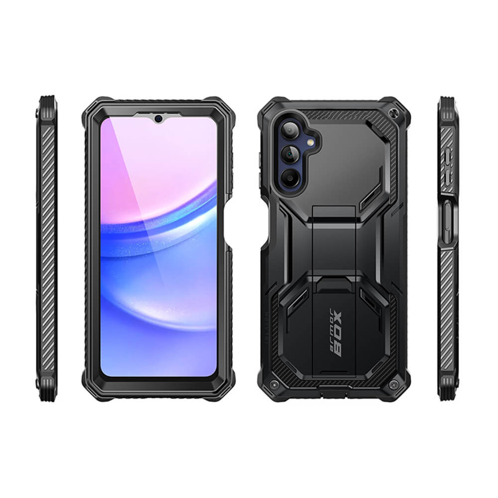 i-Blason Samsung Galaxy A16 4G / A16 5G Armorbox Σκληρή Θήκη με Προστασία Οθόνης και Stand - Black