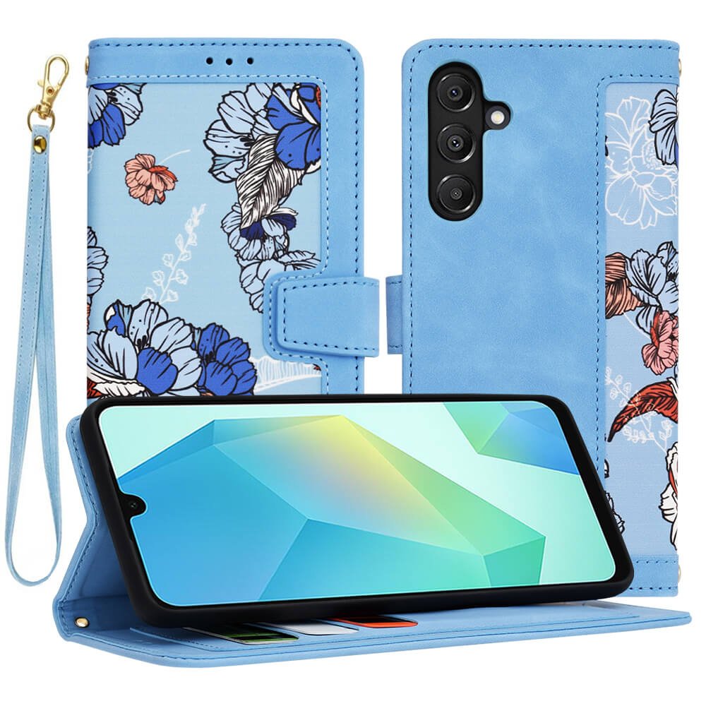 Techsuit Samsung Galaxy A16 4G / A16 5G - FlipCraft - Θήκη Πορτοφόλι από Δερματίνη - Vibrant Blue
