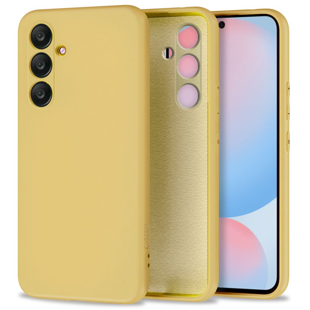 Tech-Protect Samsung Galaxy S24 FE Icon Θήκη Σιλικόνης Rubber TPU - Canary Yellow