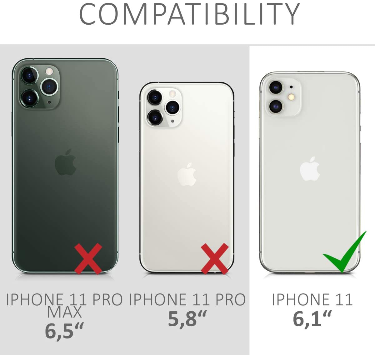 KW iPhone 11 Θήκη Σιλικόνης TPU Design Travel and Explore - Silver / Διάφανη - 49785.28