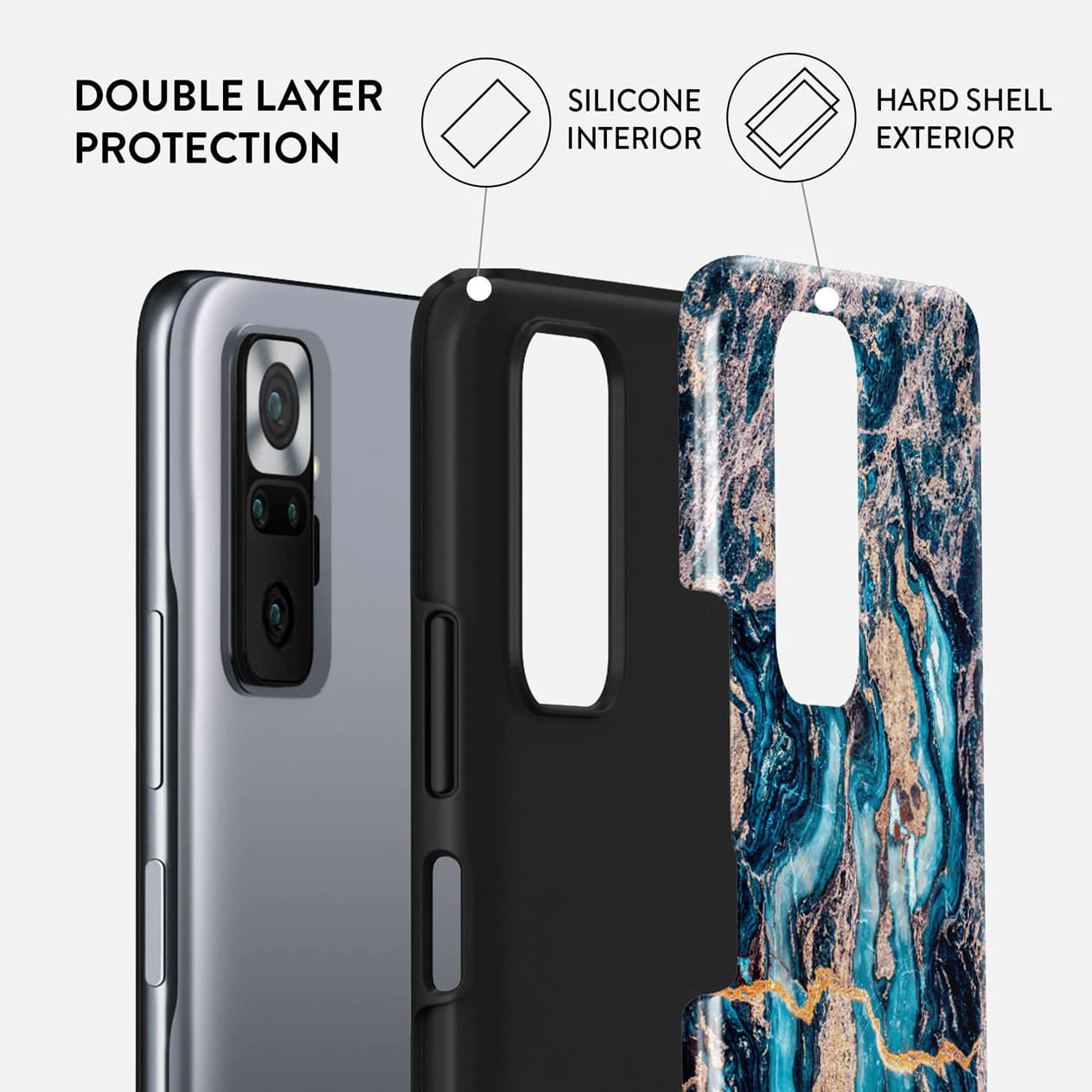 Burga Xiaomi Redmi Note 10 Pro Fashion Tough Σκληρή Θήκη - Mystic River