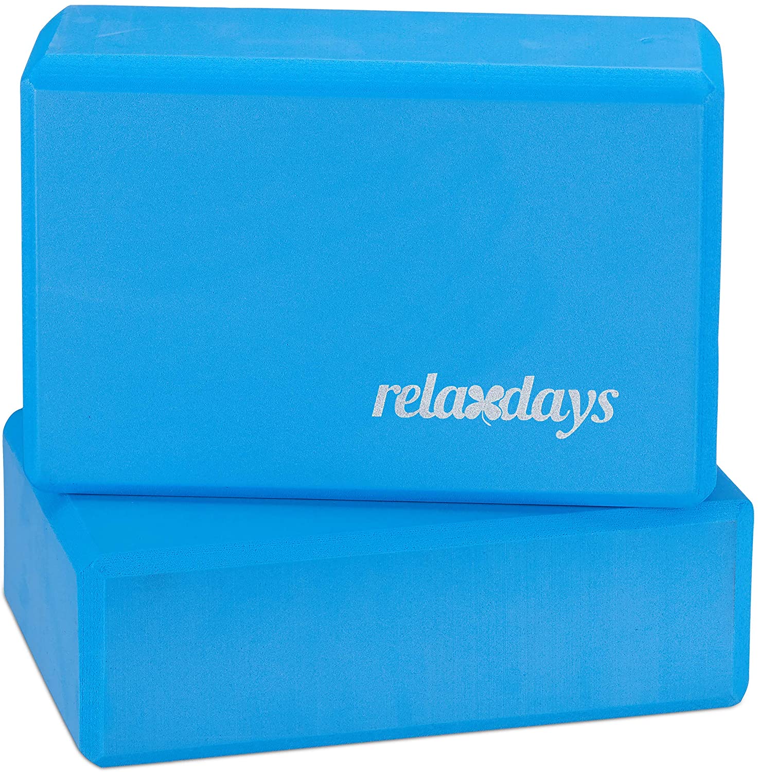 Relaxdays Σετ με 2 Μαξιλάρια Yoga - Blue - 4052025944902