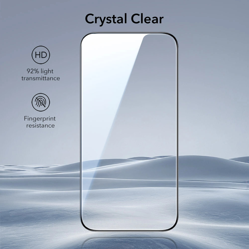 ESR iPhone Air - UltraFit Classic - Full Screen Αντιχαρακτικό Γυαλί Οθόνης - 2 Τεμάχια - Black