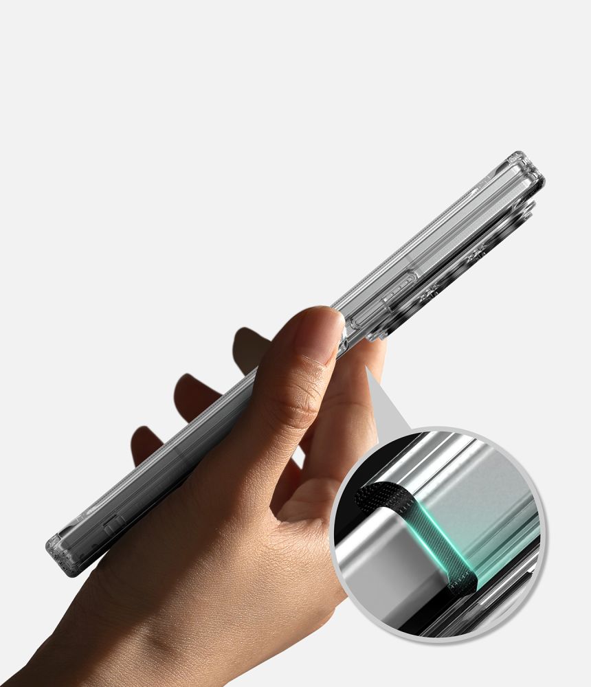 Ringke Samsung Galaxy Z Fold8 Ultra - Σκληρή Θήκη με Πλαίσιο Σιλικόνης - Fusion Flap - Clear