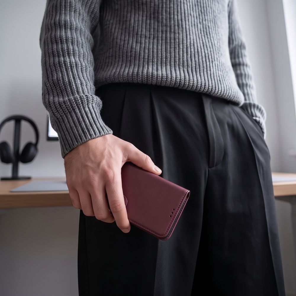 Tech-Protect Xiaomi Redmi Note 17 Pro Max 5G - Θήκη Πορτοφόλι Stand από Δερματίνη - Wallet - Mulberry