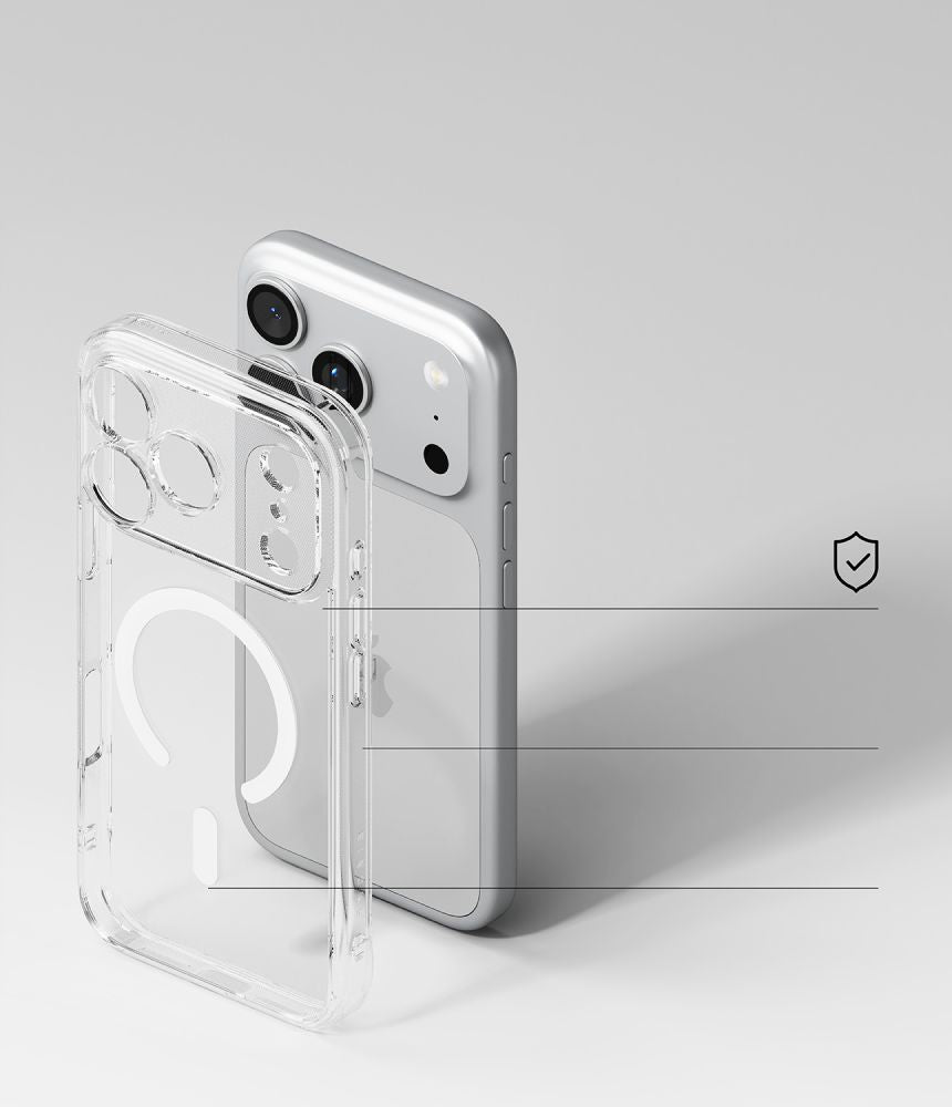 Ringke iPhone 18 Pro Max / iPhone 17 Pro Max - Σκληρή Θήκη με Πλαίσιο Σιλικόνης MagSafe - Fusion Magnetic - Clear