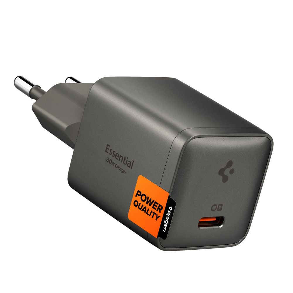 Spigen Οικιακός Φορτιστής Γρήγορης Φόρτισης 30W με Θύρα Type-C - Essential EE301EU-GAN - Gunmetal