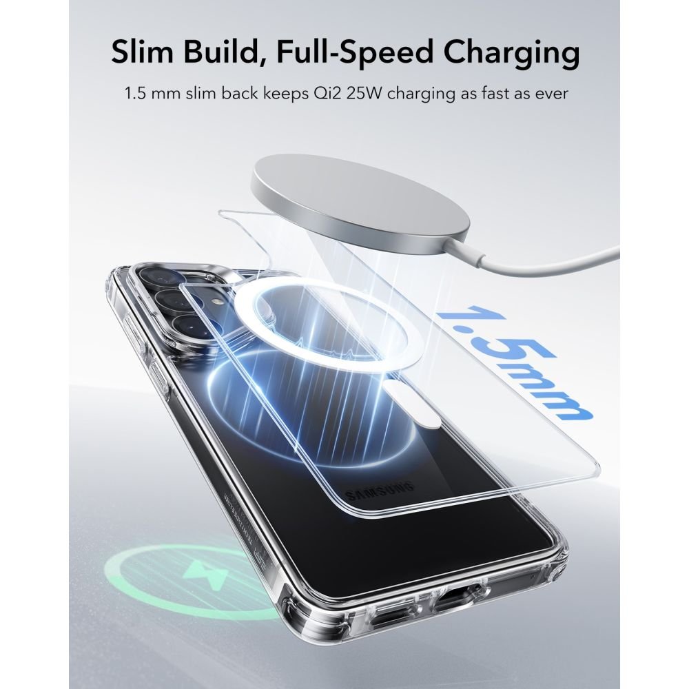 ESR Samsung Galaxy S26 - Σκληρή Θήκη με Πλαίσιο Σιλικόνης και MagSafe - Classic Hybrid Kickstand MagSafe - Clear