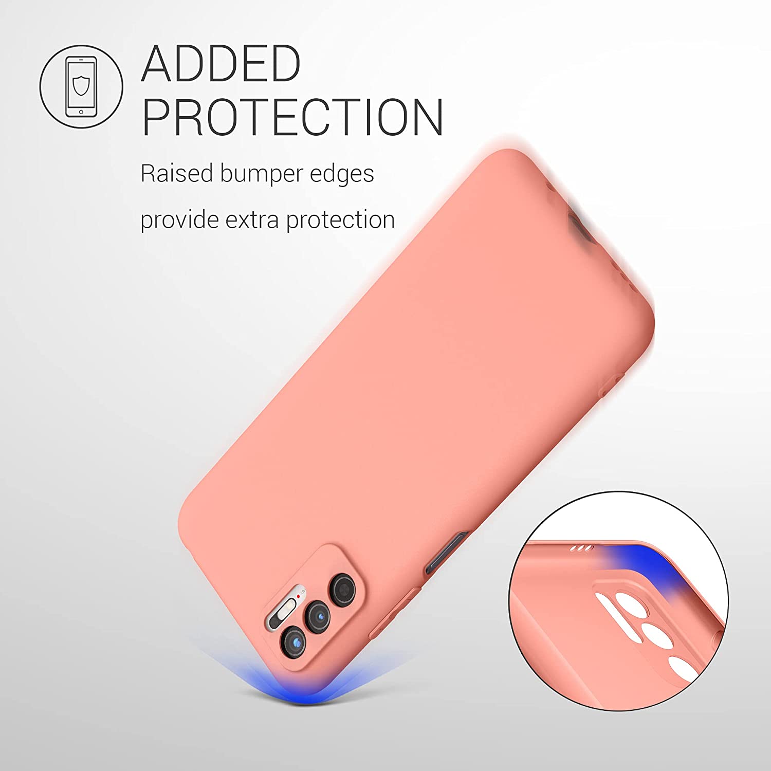 KW Xiaomi Redmi Note 10 5G Θήκη Σιλικόνης TPU - Matte Coral - 54947.56