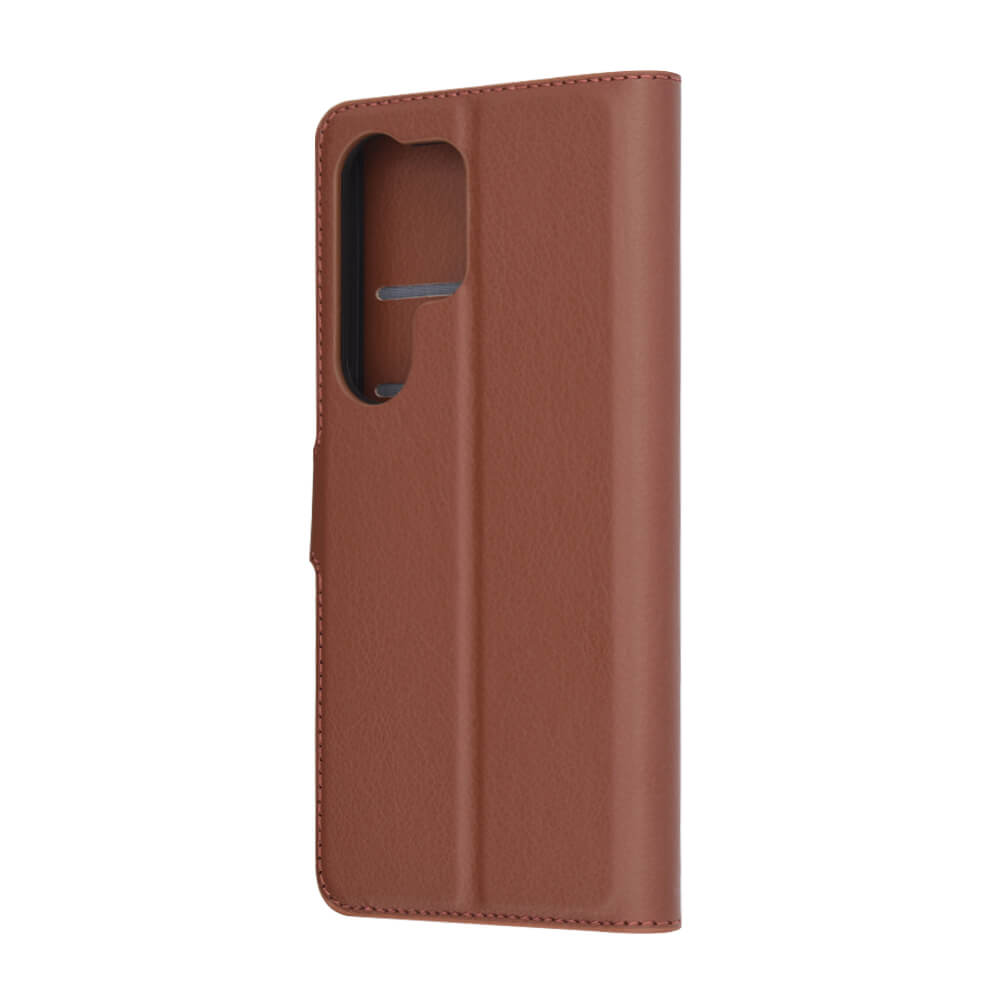 Techsuit Samsung Galaxy S25 Ultra - Leather Folio - Θήκη Πορτοφόλι από Δερματίνη με Stand - Brown