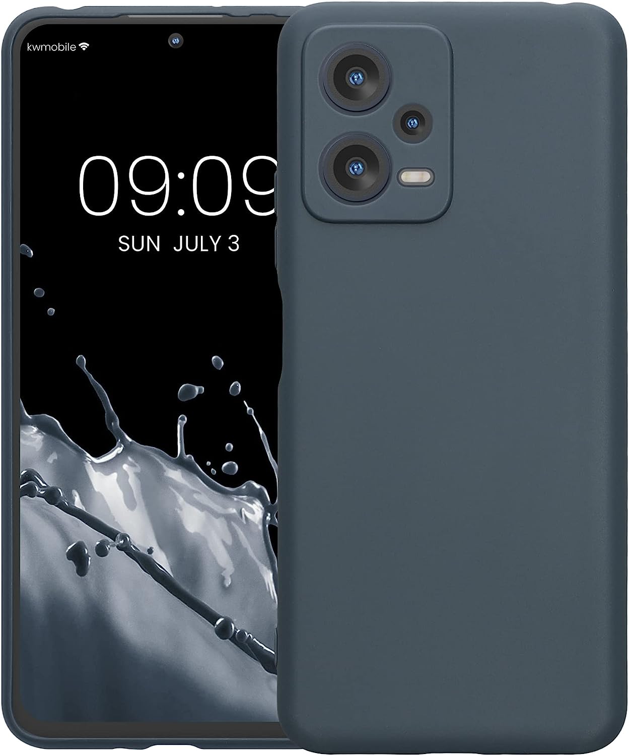 KW Xiaomi Redmi Note 12 5G / Poco X5 5G Θήκη Σιλικόνης TPU - Dark Slate - 60887.202