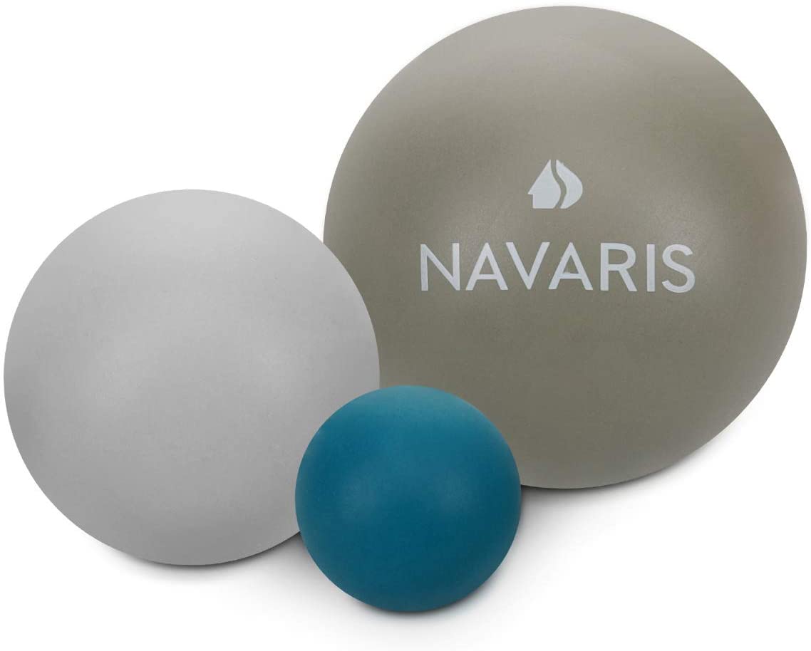 Navaris Σετ με 3 Μπάλες Μασάζ για πριν ή μετά την άθληση - Grey - 51746.22.04