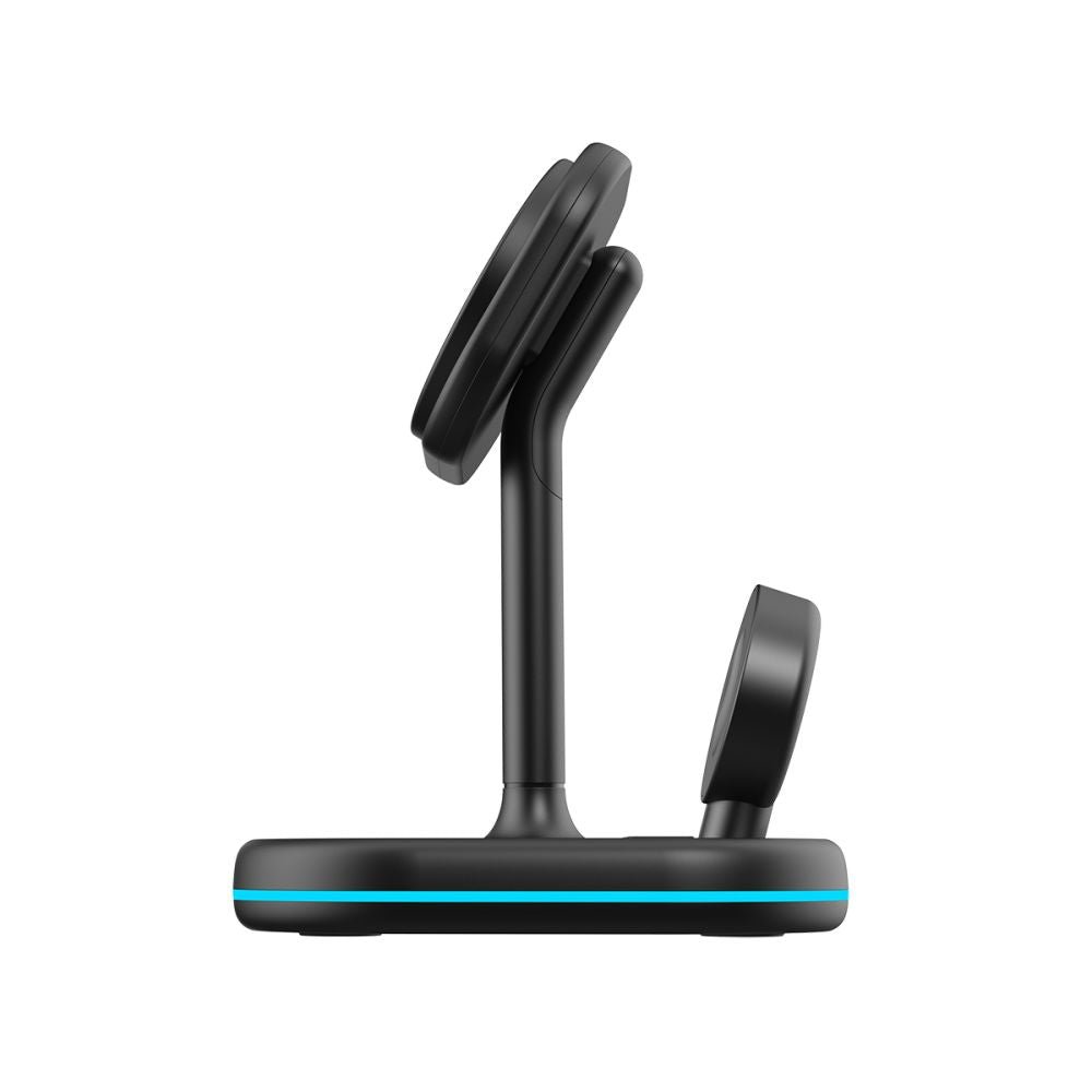 Tech - Protect QI15W - A27 3in1 Ασύρματος Μαγνητικός Φορτιστής MagSafe - Black