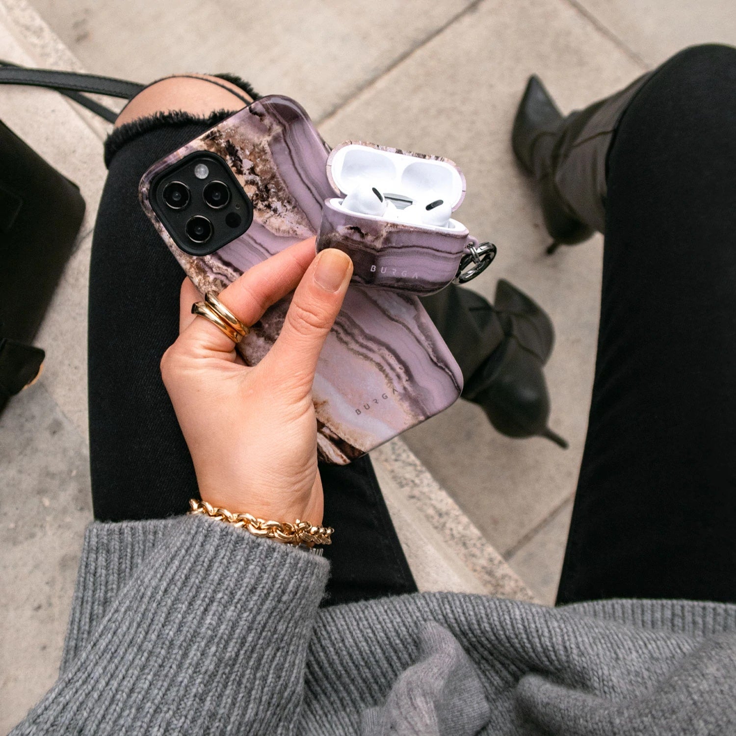 Burga Samsung Galaxy A33 5G Fashion Tough Σκληρή Θήκη - Golden Taupe