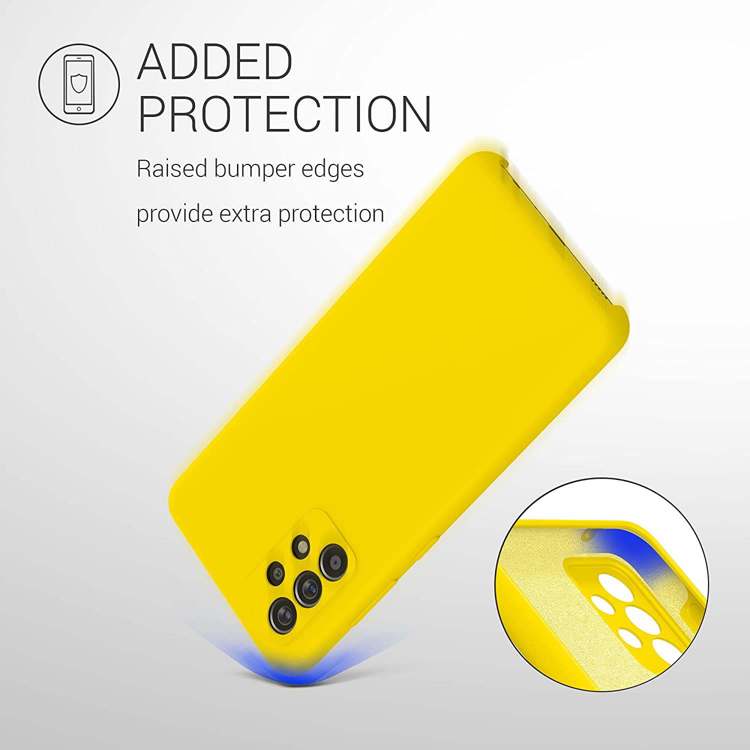 KW Samsung Galaxy A52 / A52 5G / A52s 5G Θήκη Σιλικόνης Rubber TPU - Vibrant Yellow - 54347.165