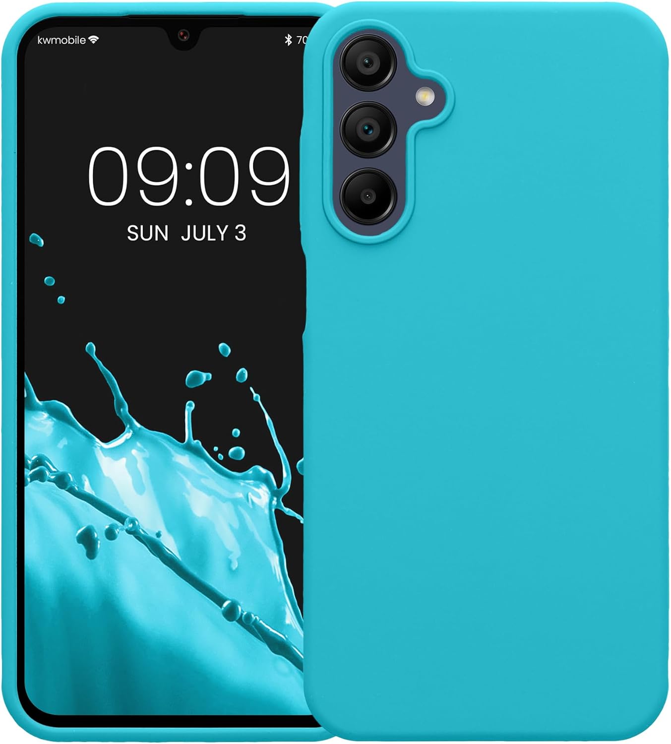 KW Samsung Galaxy A15 4G / A15 5G Θήκη Σιλικόνης Rubberized TPU - Cool Glacier