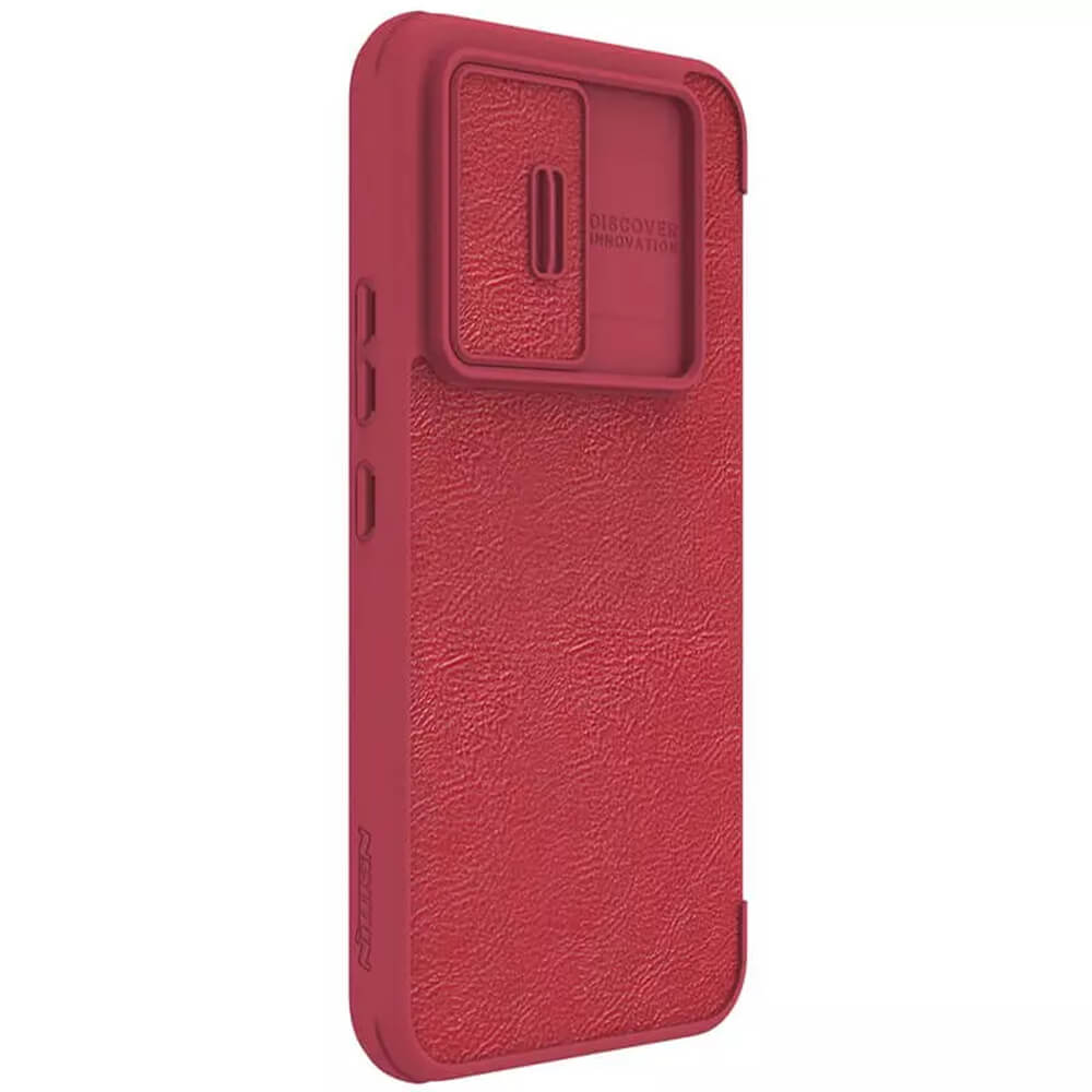 Nillkin Samsung Galaxy A54 5G Qin Leather Pro Flip Book Case with Camera Protection Θήκη Βιβλίο με Κάλυμμα για την Κάμερα - Red