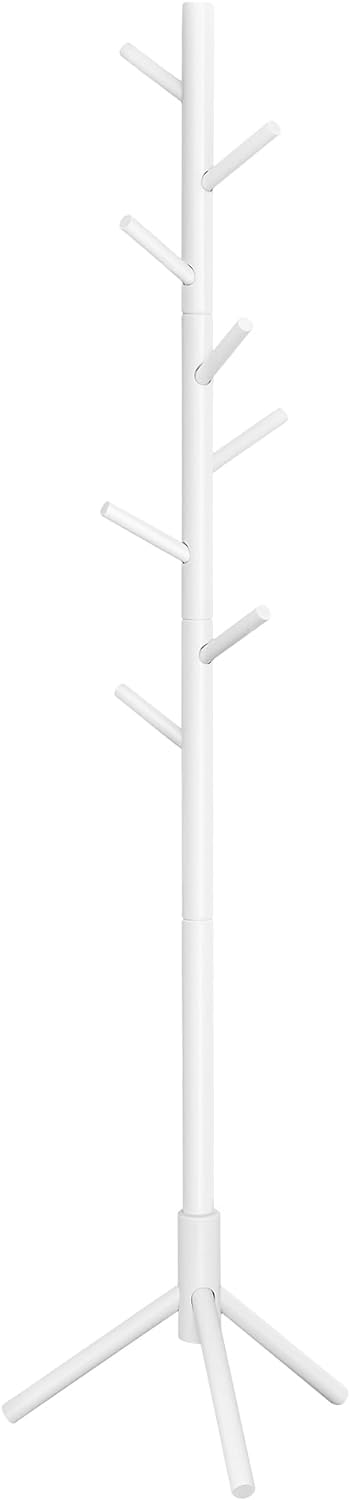 Vasagle Επιδαπέδια Ξύλινη Κρεμάστρα με Ρυθμιζόμενο Ύψος - White - RCR04WT