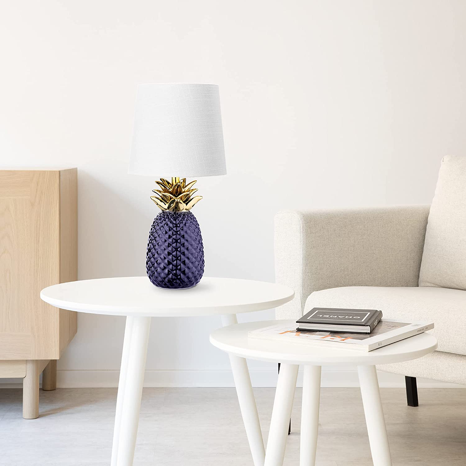 Navaris Desk Lamp Επιτραπέζιο Φωτιστικό - Ανανάς - 35cm - Purple / White - 49150.152.02