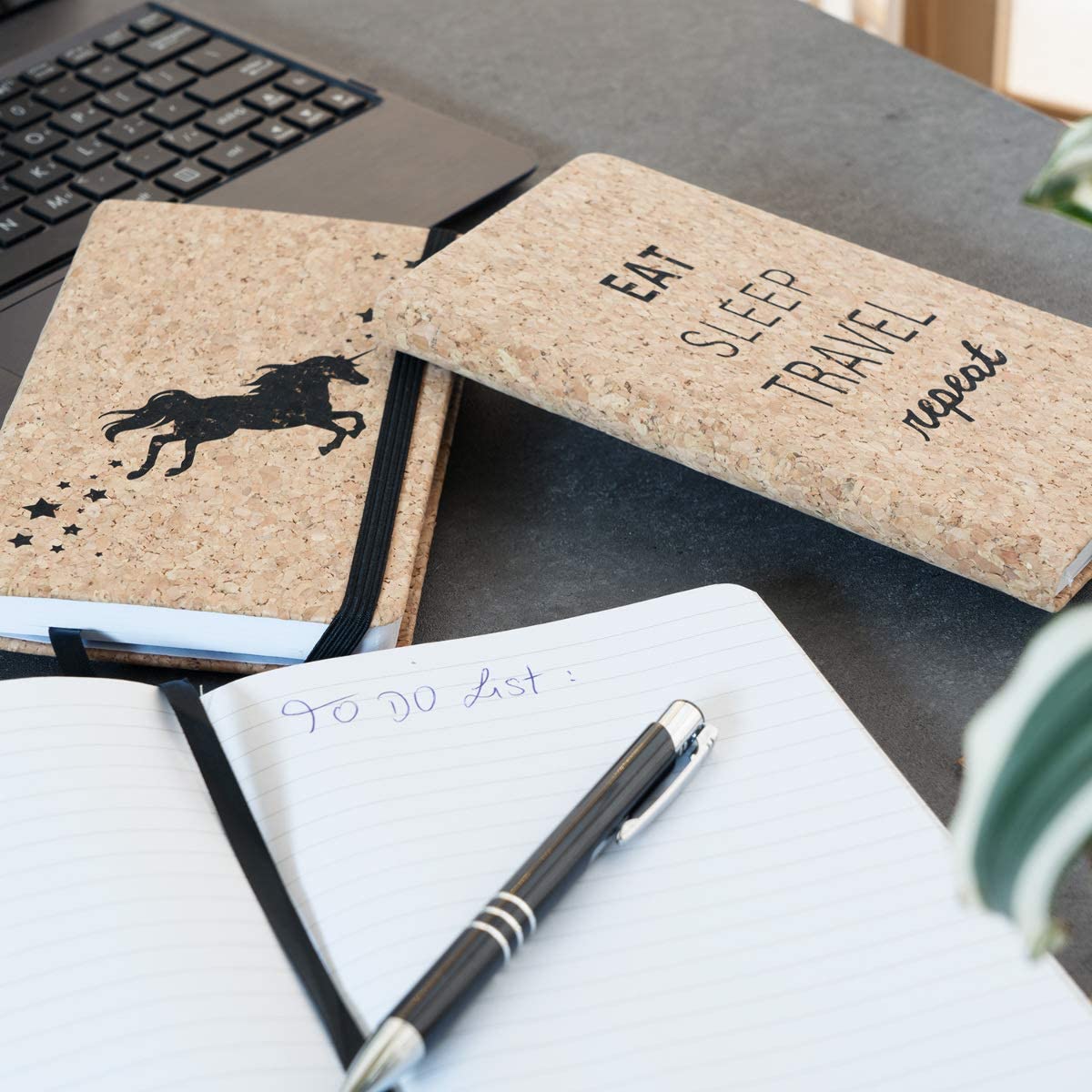 Navaris Notebook with Cork Cover Σημειωματάριο από Φελλό Design Worlde Map - 48477.01